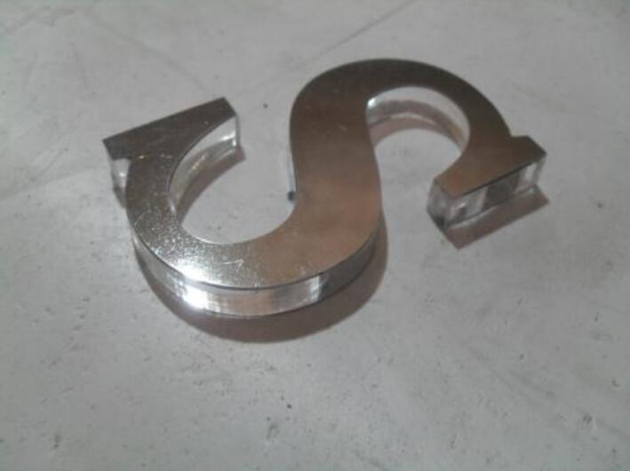 不銹鋼水晶字制作效果圖