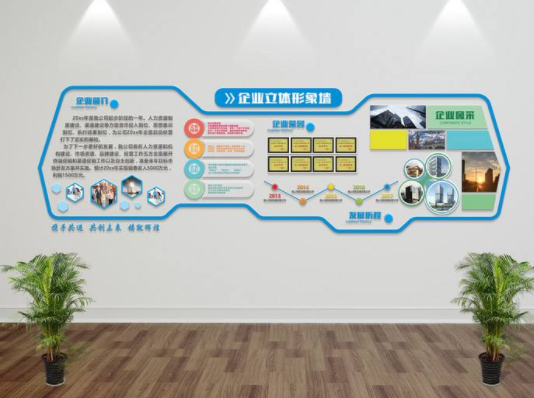 企業文化歷程企業文化墻展板設計