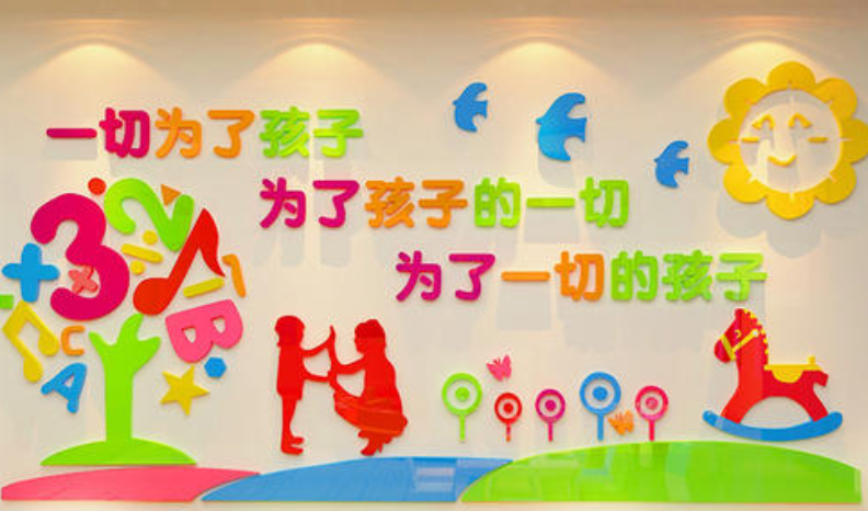 心理輔導咨詢室3d立體墻貼畫幼兒園校園文化墻