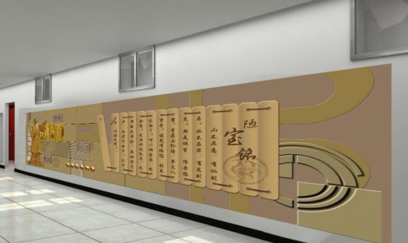 企業文化墻效果圖校園公司形象墻創意設計