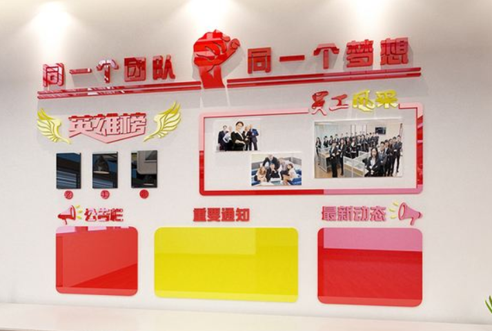 企業員工風采文化墻光榮榜榮譽墻貼辦公室裝飾勵志公司宣傳欄