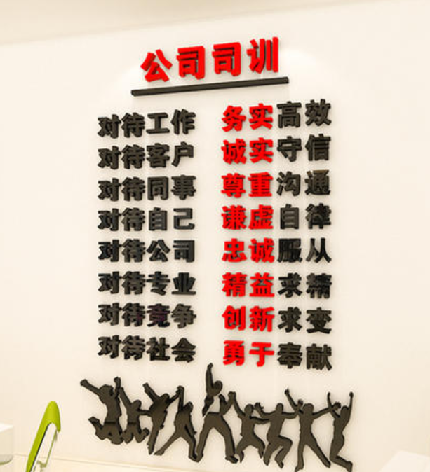 3d亞克力水晶立體墻貼團(tuán)隊(duì)勵(lì)志標(biāo)語公司辦公室文化墻