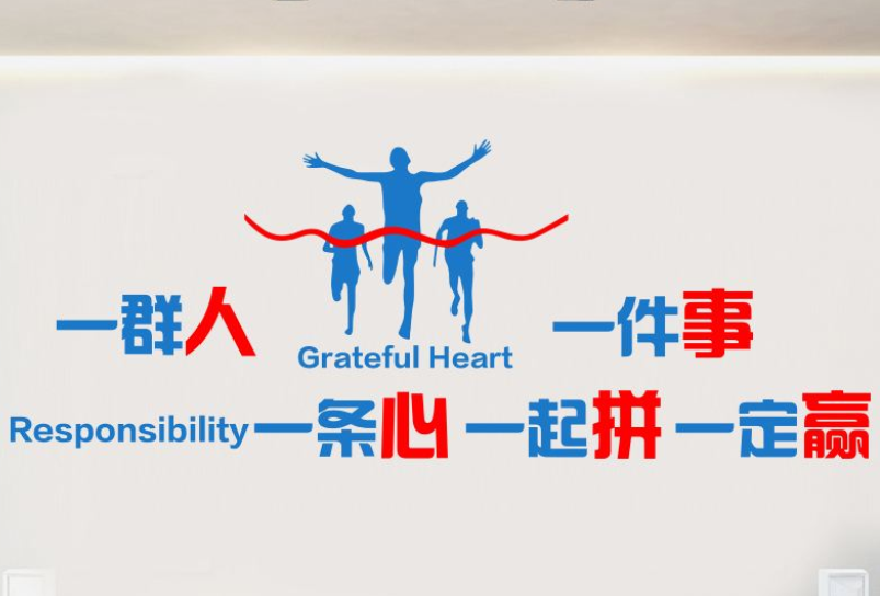 公司企業文化墻面裝飾貼畫激勵員工勵志標語辦公室宿舍自粘墻