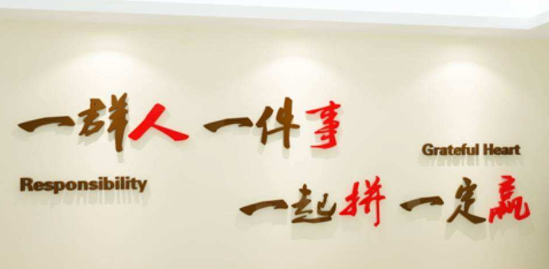 奮斗公司勵志墻貼企業文化墻布置辦公室員工風采照片墻