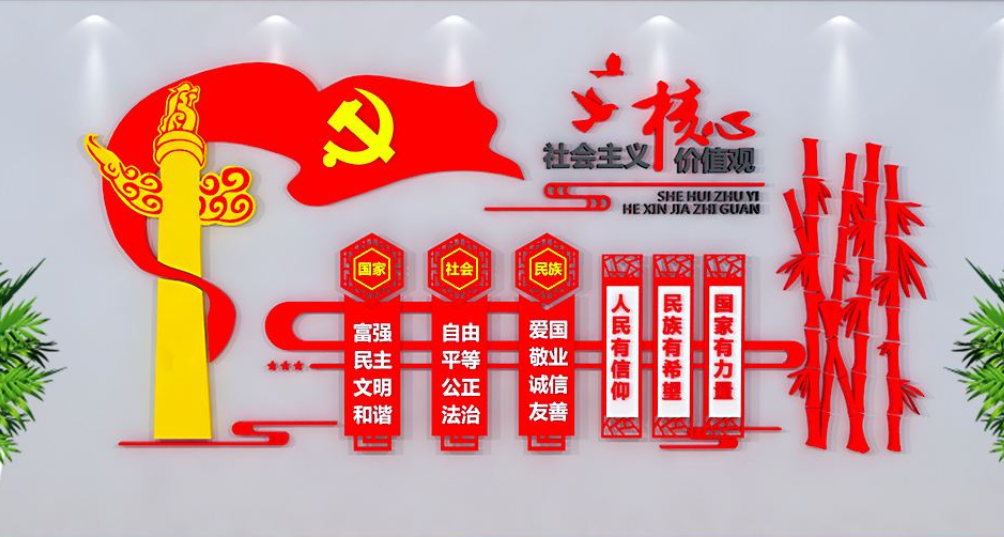 社會主義核心價值觀黨建文化墻