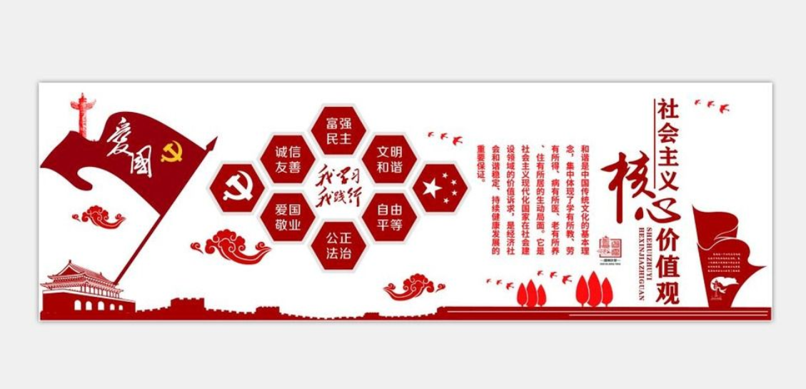 社會主義核心價值觀黨建文化政府圖片