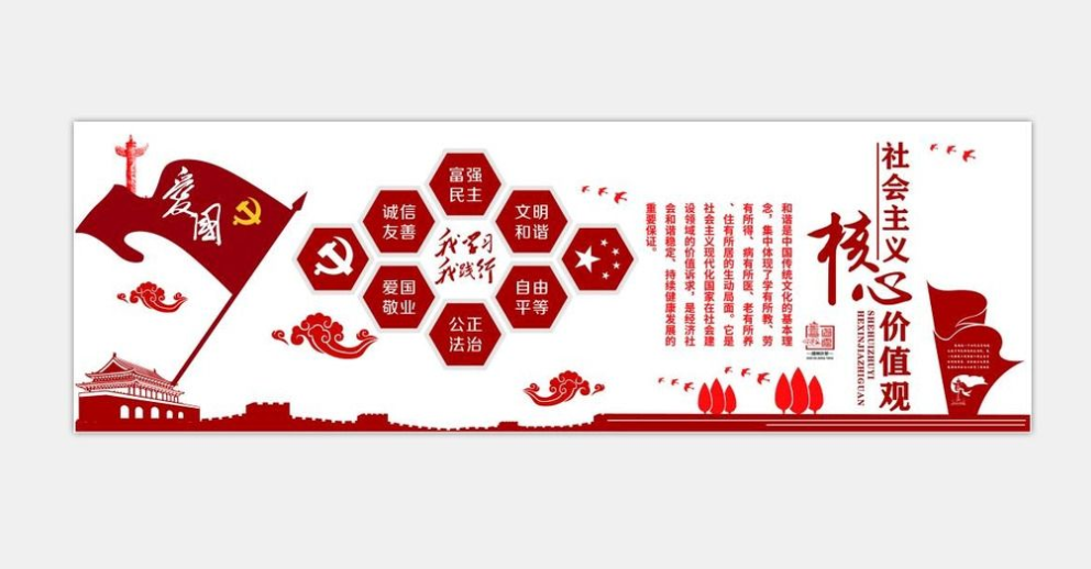社會主義核心價值觀黨建文化政府圖片