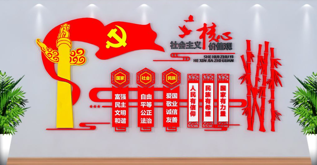 創意社會主義核心價值觀文化墻