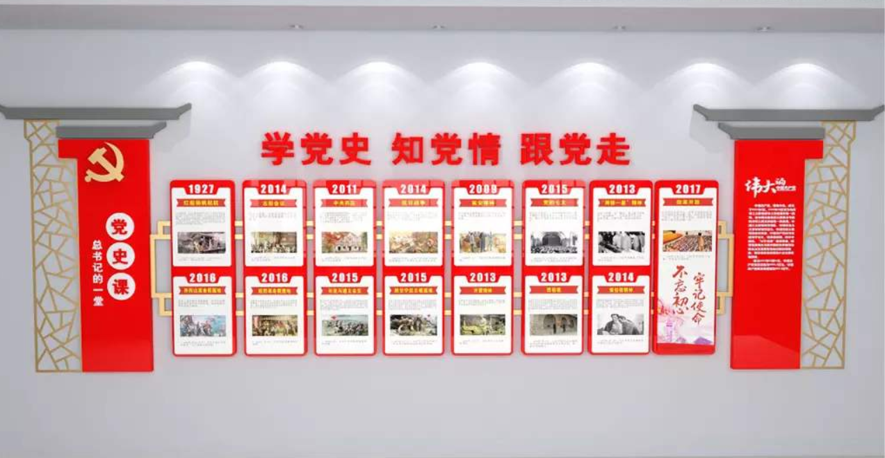 十九大黨的光輝歷程社區(qū)黨員之家黨建文化墻設(shè)計(jì)圖片