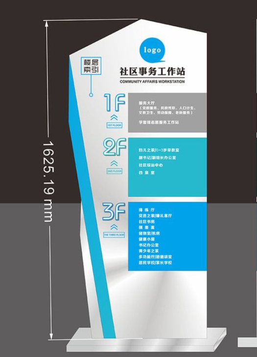 立地式導視牌樓層索引牌設計