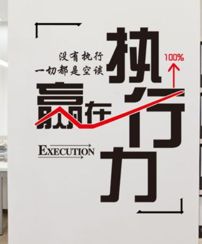 勵志貼文字墻貼紙教室辦公室墻