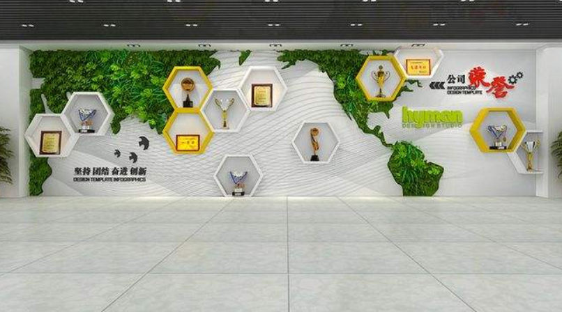大型企業文化展廳墻面版塊設計要點和細節