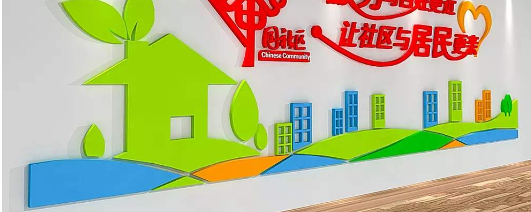 社區(qū)辦公室掛畫口號海報黨建文化墻