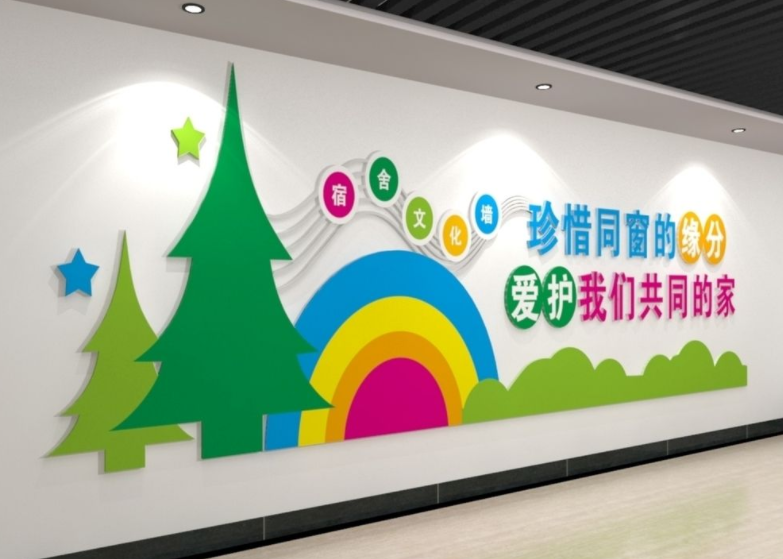學校文化寢室宿舍文化墻