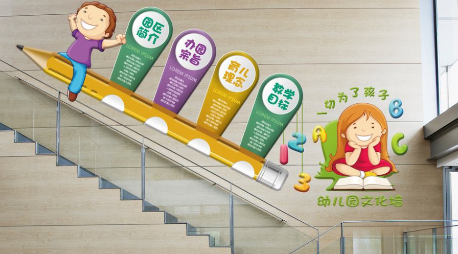 學生規范樓梯文化墻