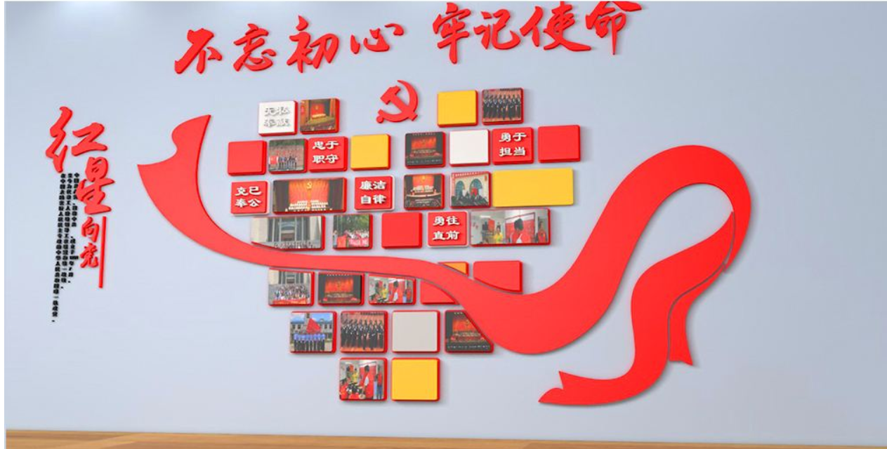 十九大黨員風采黨支部黨建文化墻照片墻設計圖片