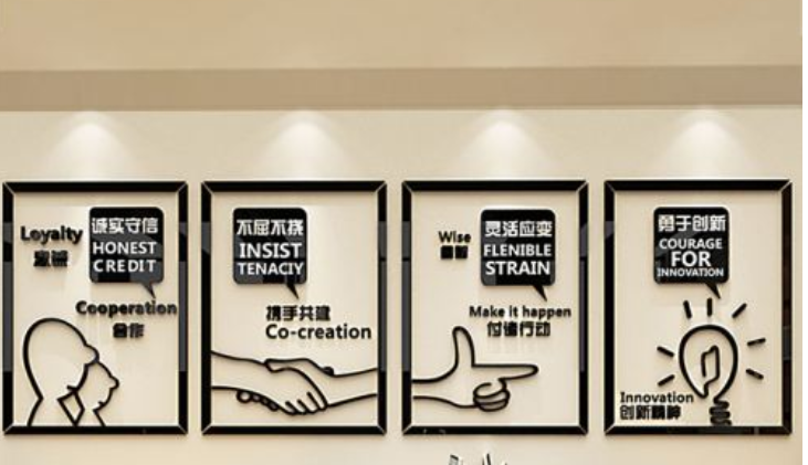 團隊亞克力3d立體墻貼企業墻面貼紙公司文化墻
