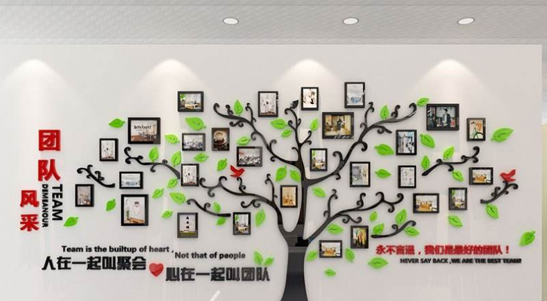 勵志3d立體墻貼公司辦公室教室寢室企業背景墻標語