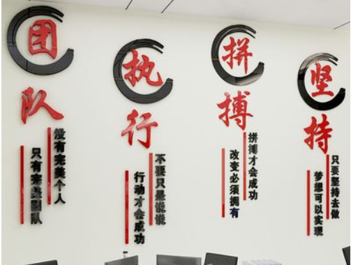 3d亞克力立體墻貼辦公室工作室書房企業公司勵志標語文化墻
