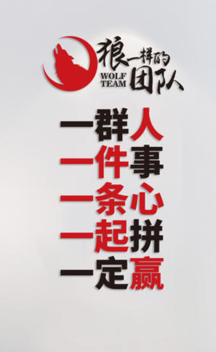 辦公室公司激勵員工勵志標語創意文字企業文化墻