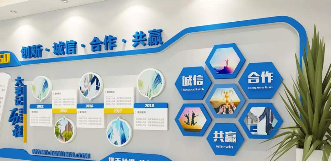 企業(yè)文化墻創(chuàng)意設(shè)計公司走廊布置3d效果圖