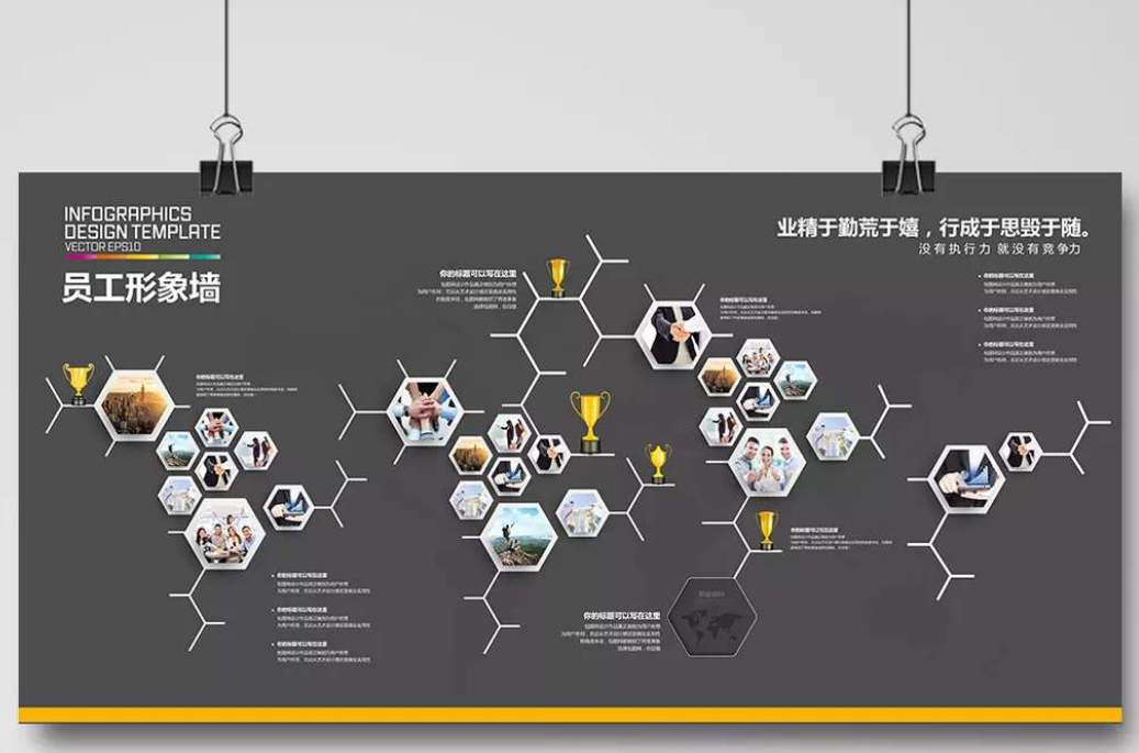 公司企業文化墻形象墻背景墻設計