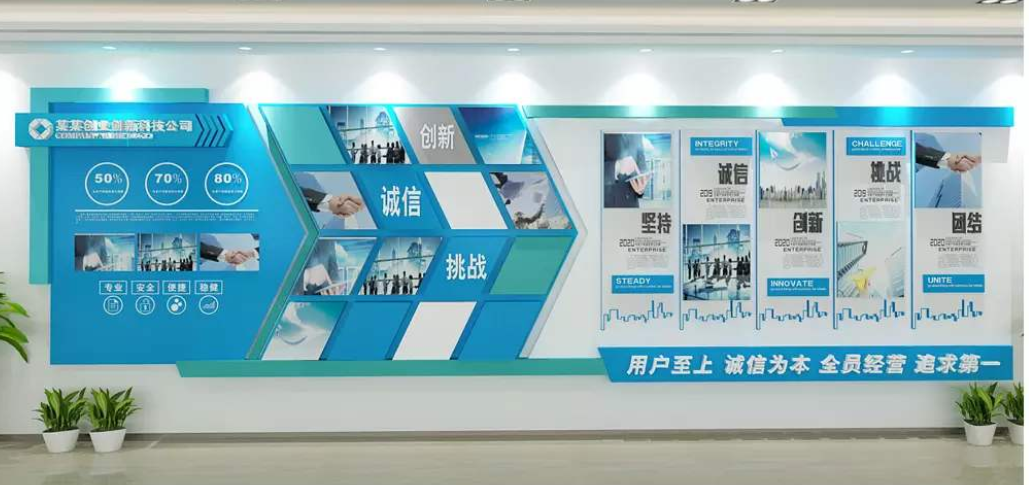精美企業文化墻設計欣賞