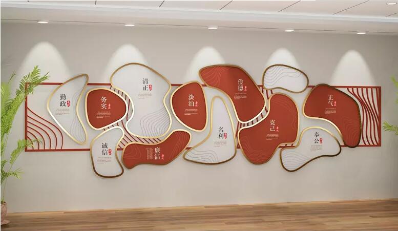企業展廳文化墻制作效果圖