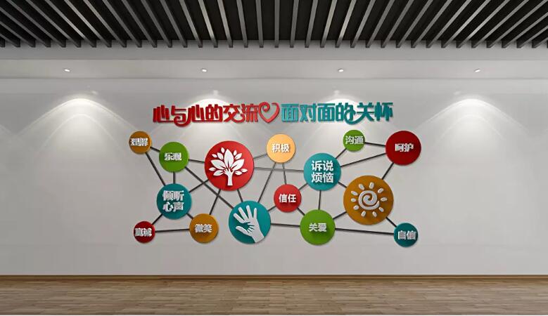 現代時尚文化墻制作效果圖