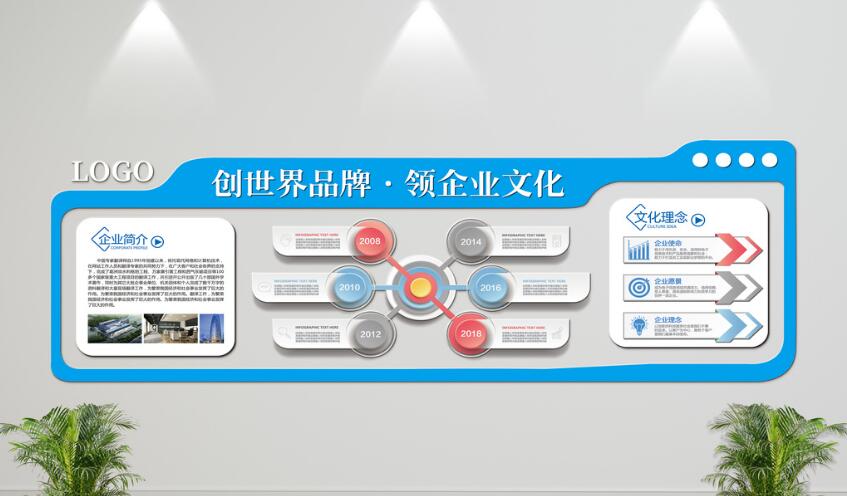 立體企業(yè)文化墻制作效果圖