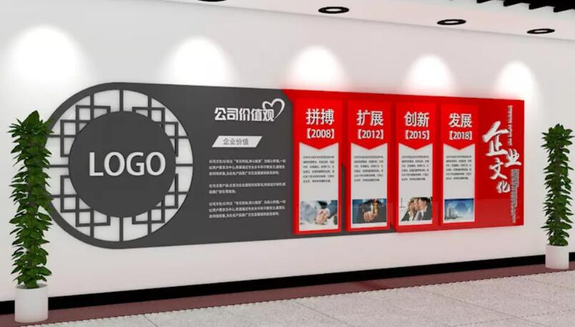 立體企業(yè)文化墻制作效果圖