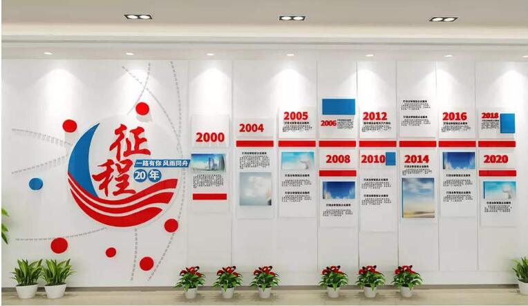 優秀公司企業文化墻制作效果圖