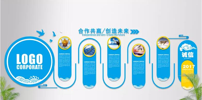 科技創(chuàng)新立體企業(yè)文化墻制作效果圖