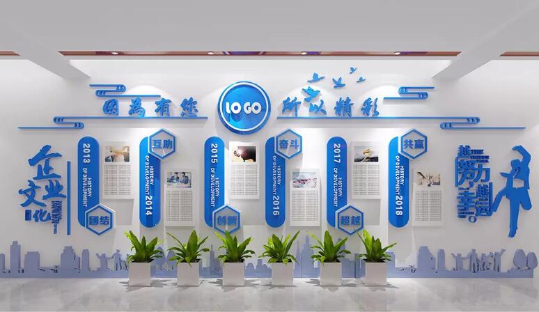 科技創(chuàng)新立體企業(yè)文化墻制作效果圖