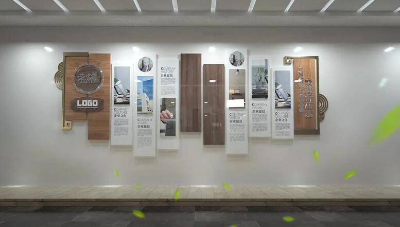 時尚別致企業文化墻制作效果圖