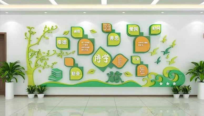 勵志校園文化墻制作效果圖