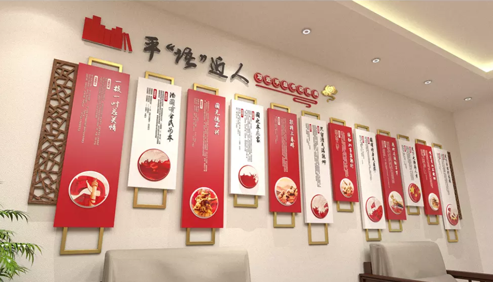 社區(qū)走廊照片展示文化墻
