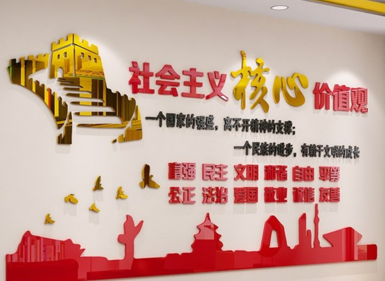 員工照片墻3d立體墻貼亞克力辦公室企業(yè)文化墻