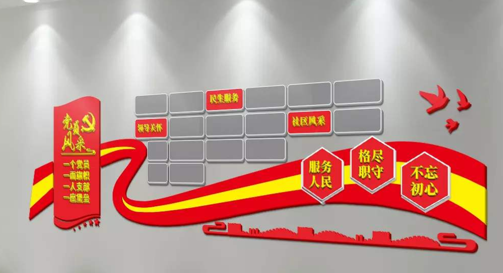 黨的光輝歷程黨建文化墻