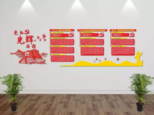 3d黨支部黨員風(fēng)采黨建文化墻