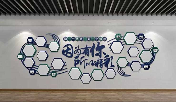 優秀企業文化墻制作效果圖