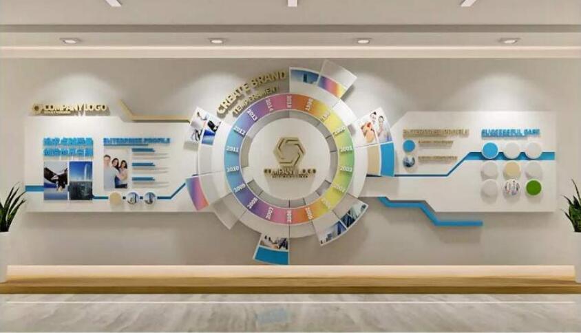公司企業文化墻制作效果圖