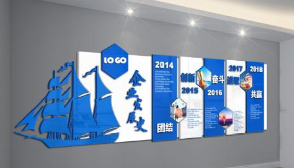 企業文化墻展廳照片墻公司員工風采效果圖設計圖片