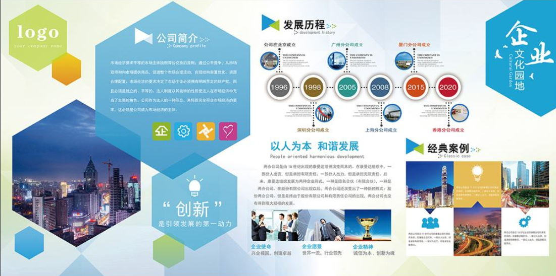 企業文化墻創意設計公司走廊布置3d效果圖