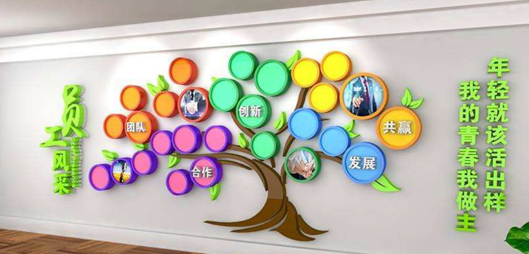 創意時尚發展歷程時間軸大型展廳企業文化墻