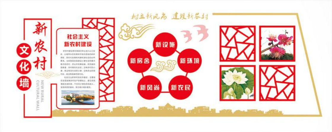紅色社區(qū)鄰里文化墻社區(qū)宣傳欄圖片
