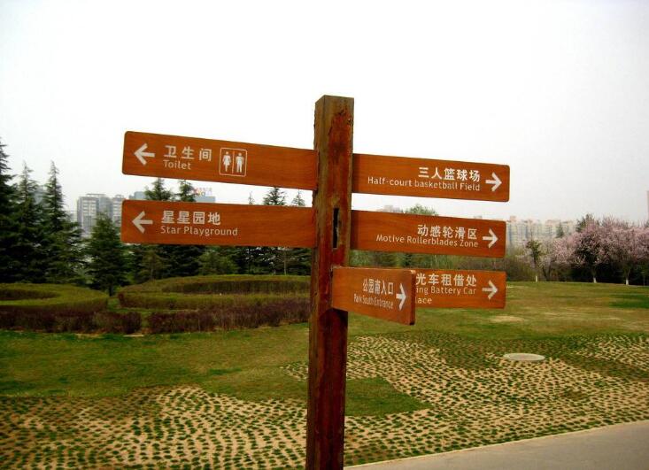 園林導(dǎo)視牌制作效果圖
