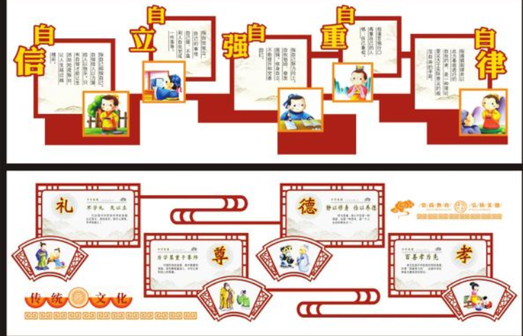 幼兒園中小學墻貼教室布置培訓機構文化墻輔導班學校走廊墻