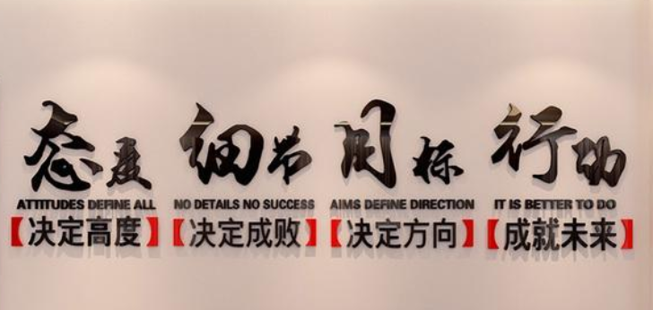 立體辦公室墻面激勵(lì)貼紙公司企業(yè)文化墻