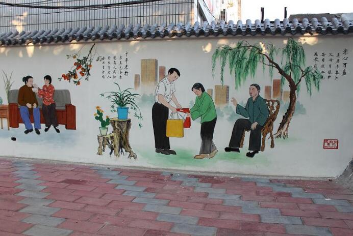 農村精美文化墻制作效果圖